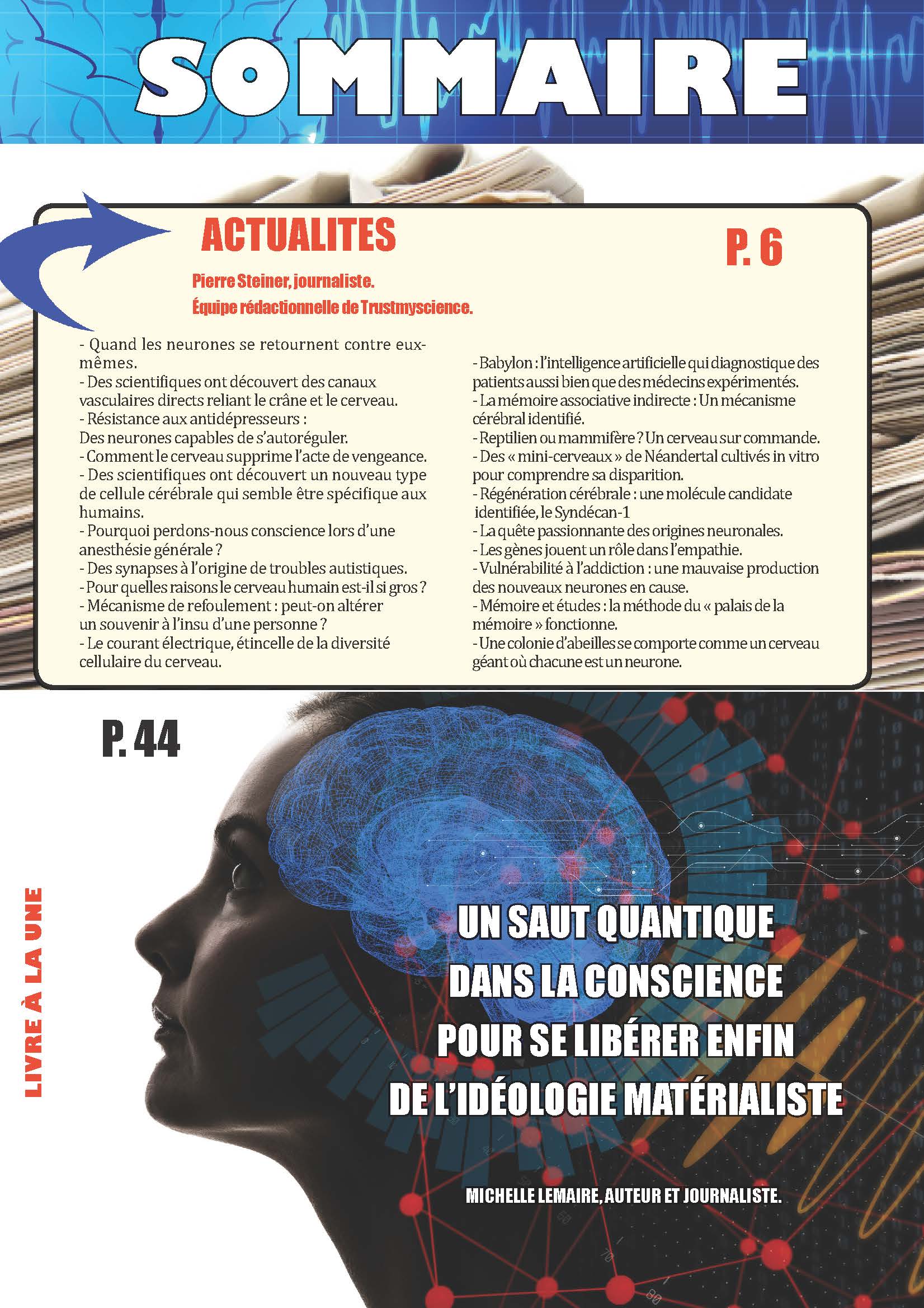Cerveau Science & Conscience N°24 - Magazine Numerique
